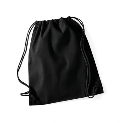 Afbeelding van Westford Mill Organic Premium Cotton Gymsac WM260 Graphite Grey