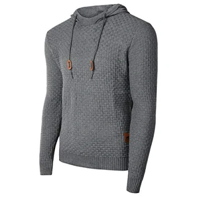 Afbeelding van Genfien Casual herentrui met lange mouwen en open haardkraag, Blauw