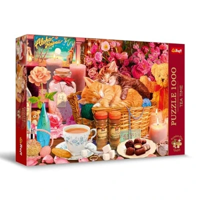 Afbeelding van Trefl Premium Plus Quality Tea Time puzzel: alles wat aangenaam is 1000 stukjes, geschilderde nostalgische fotoserie, perfect op elkaar afgestemde stukken, voor volwassenen en kinderen vanaf 12