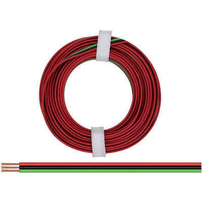 Afbeelding van Donau Elektronik 325 014 Draad 3 x 0.25 mm² Rood, Zwart, Groen 5 m