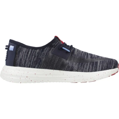 Afbeelding van HEYDUDE Sirocco Sport Mode Heren Sneakers Navy/Grey Maat 45
