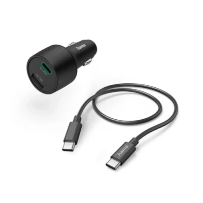 Image de Hama Chargeur Pour Voiture Usb c / a Avec Câble Pd 32 W Noir (00201693)