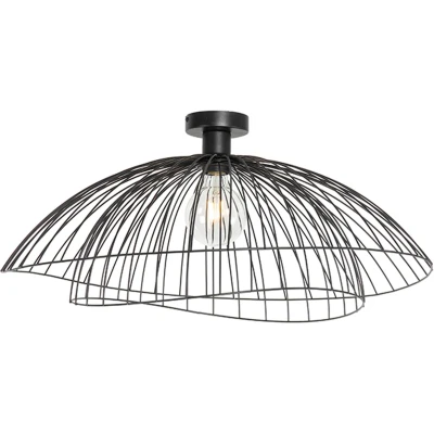 Afbeelding van QAZQA Design plafondlamp zwart 66 cm Pua