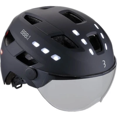 Afbeelding van Fietshelm Bbb District Led Faceshield