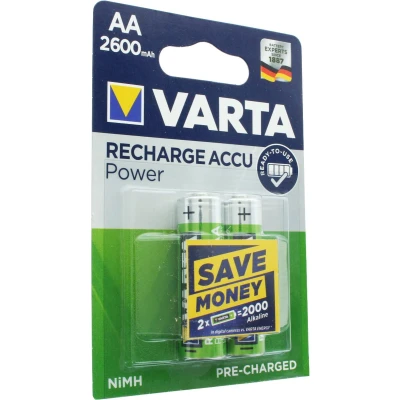 Afbeelding van Varta Power Ready2Use Mignon NiMH batterij AA 2300 mAh 2 pack