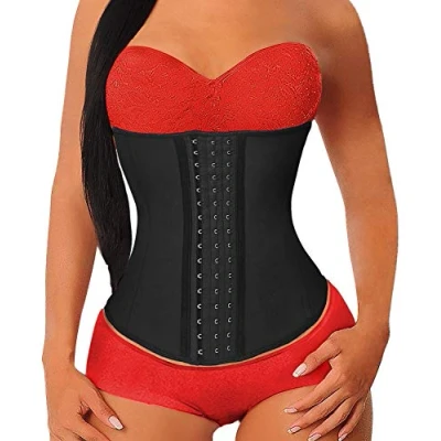 Afbeelding van YIANNA Slankheidsgordel voor dames, platte buik, latex, korset, afslankheidstrainer, sport, figuurvormend
