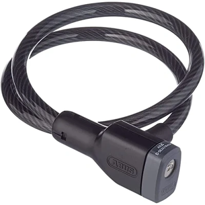Afbeelding van Abus kabelslot 6412K/85 zwart met bevestiging