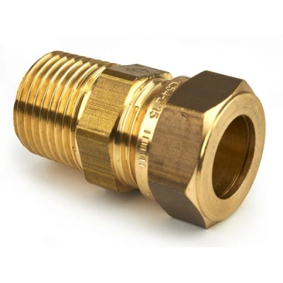 Afbeelding van Kuterlite knelkoppeling 1/2&quot; buitendraad x Ø15 puntstuk. Artikelnr: 089306.8