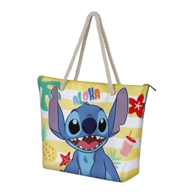 Afbeelding van Lilo and Stitch Sun Soleil strandtas, Meerkleurig, 52 x 37 cm, één maat, zon, strandtas