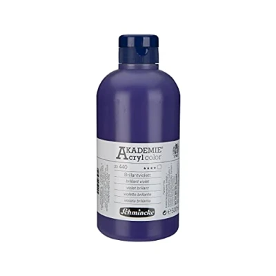Afbeelding van Schmincke AKADEMIE® Acryl Color 500 ml glanzend paars 23440028 acrylverf kunstenaarsverf hooglichtecht en cadmiumvrij, voor acrylverf, Mixed Media