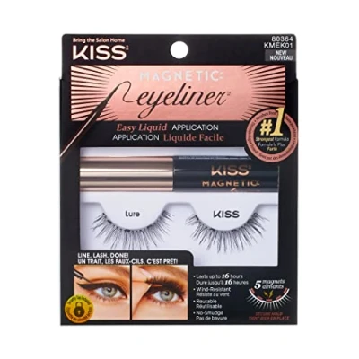 Afbeelding van Kiss Wimpers Magnetic Eyeliner &amp; Lash Kit Wimperextensions Lashes Nep Lure
