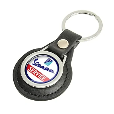 Afbeelding van JDDRCASE Motorfiets Sleutelhanger Compatibel met Piaggio Vespa Primavera Sprint GTS GTV 50 150 300 etc (Kleur: Patroon A, Maat: 43 mm)