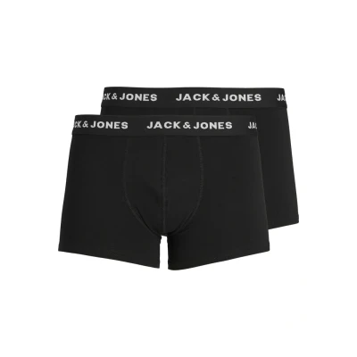 Afbeelding van Jack &amp; Jones Jacjon Trunks 2 PACK Boxerbriefs, Heren, Maat: Large, Black
