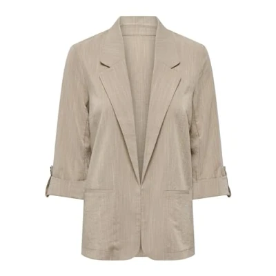Afbeelding van ONLY Marsa 3/4 NOOS Halflange jas, Dames, Maat: XS, Safari detail:melange