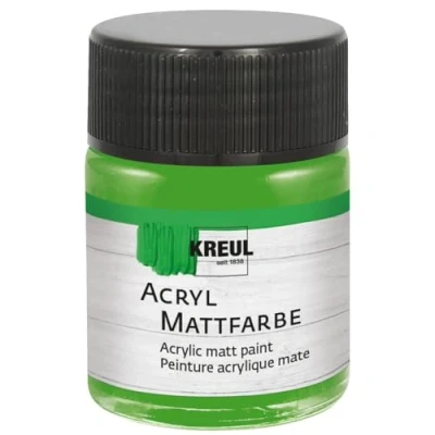 Afbeelding van Kreul Acrylverf op waterbasis, sneldrogend, geschikt voor veel verschillende oppervlakken, 50 ml glas, lichtgroen, 1 stuk