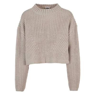 Afbeelding van Urban Classics WIDE Trui, Dames, Maat: 3XL, Warmgrey