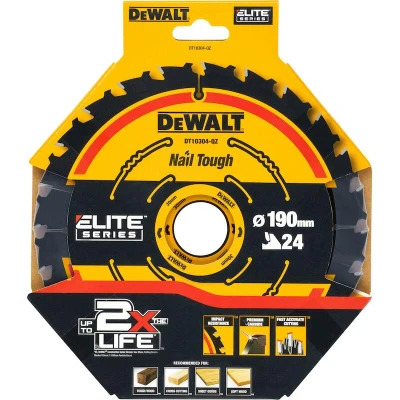 Image de DEWALT DT10304 QZ lame de scie circulaire 190x30x24T, Standard, encoche 1.65mm