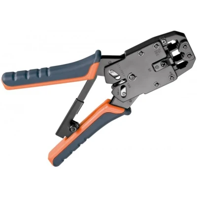 Afbeelding van Fixpoint krimptang voor modulaire pluggen het crimpen van 4 , 6 en 8 polige type RJ10, RJ11, RJ12 RJ45