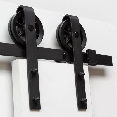Afbeelding van Intersteel Schuifdeursysteem Wheel mat zwart