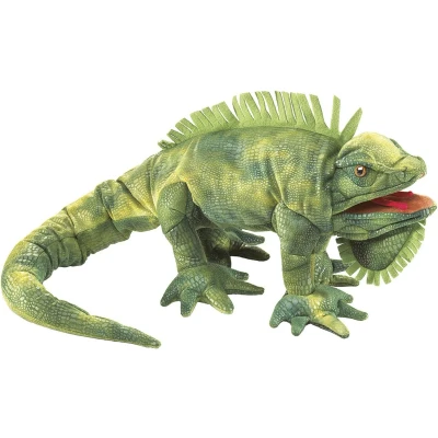 Afbeelding van Folkmanis Iguana, Handpop, Dier, 1 stuk(s)