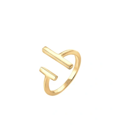 Afbeelding van Elli Basic LOOK Ring, Dames, Maat: 54, Goldfarben