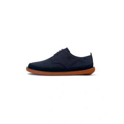 Afbeelding van Camper Wagon Sportieve veterschoenen marine, Heren, Maat: 43, Marine Leer en textiel