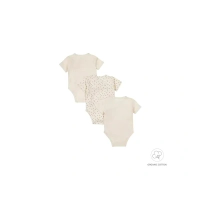 Afbeelding van Dirkje Romper Overslag Korte Mouw Off White 3 Pack 44
