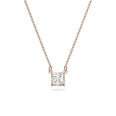 Afbeelding van Swarovski dames Attract ketting met kristal in de kleur Roségoud