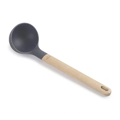 Afbeelding van LACOR 68187 handvat van beukenhout, veilig voor de pan, hittebestendig, BPA vrij, lengte 32,5 cm, Ø 9 130 ml, grijs