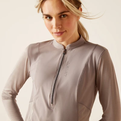 Image de Ariat Base Layer Breathe 1/4 Rermeture Éclair Zinc XS