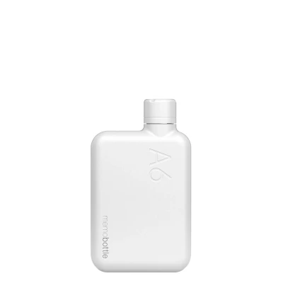 Afbeelding van Memobottle A6 Bottle Stainless Steel 500ml white