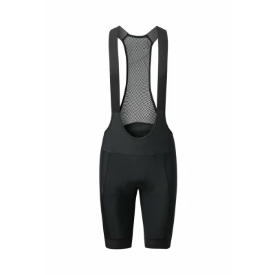 Afbeelding van DANISH ENDURANCE fietsbroek met bandjes, 3D bekleding, shorts of voor heren, ademend en rekbaar, zwart., L