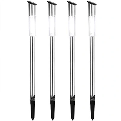 Afbeelding van Deuba LED Solar tuinverlichting 4 stuks zonne energie fakkel steker tuin
