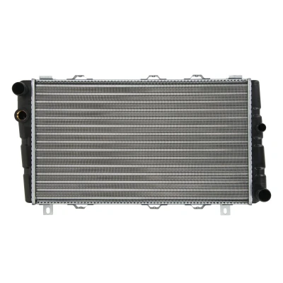 Afbeelding van THERMOTEC D7S001TT Radiateur voor voertuigen zonder airco 285 480 32 Handgeschakeld Koelribben mechanisch gelast SKODA: FELICIA 1