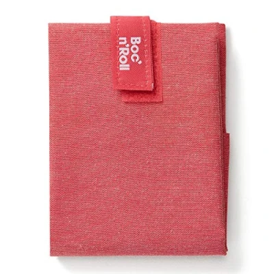 Image de Roll&#039;eat ® Boc&#039;n&#039;Roll Nature Sac à Collation, Emballage Sandwich Réutilisable et Ecologique sans BPA, Rouge