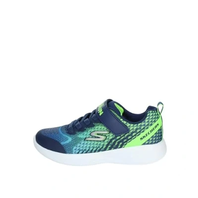 Afbeelding van Skechers Performance GO RUN 600 Baxtux Unisex Hardloopschoenen neutraal voor kinderen, Maat: 37, Navy/lime Textiel/ synthetisch