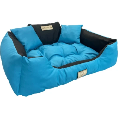 Afbeelding van KingDog Hondenmand Katten en Hondenbed Buitenmaat 55 x 45 Maat S Blauw
