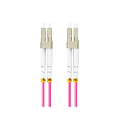 Afbeelding van Slang Lanberg OM4 50/125 Paars Duplex 1 m