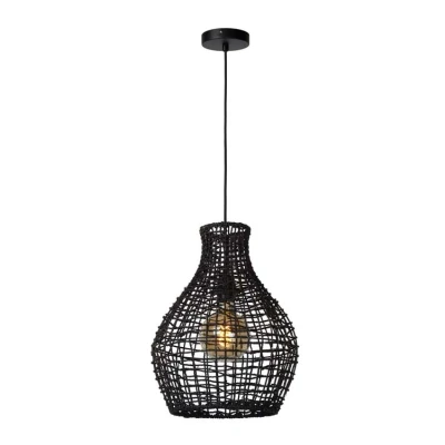 Afbeelding van Lucide ALBAN Hanglamp 1xE27 Zwart