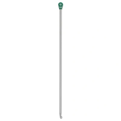 Afbeelding van Tunesische wolhaaknaald aluminium grijs 30 cm 4,50 mm