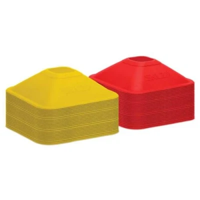Afbeelding van SKLZ Mini Cones Pionnen voor Training 50 Stuks 25 Geel / Rood Inclusief Riempje Vierkant