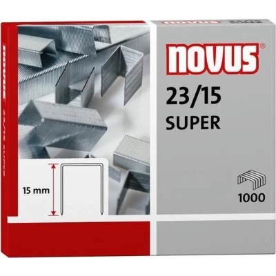 Afbeelding van nietjes Novus 23/15 super doos à 1000 stuks