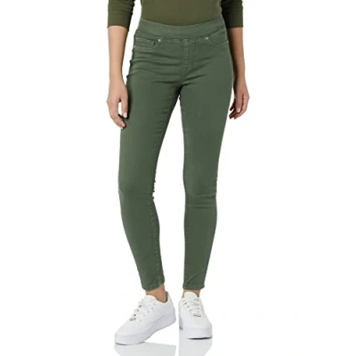 Image de Amazon Essentials Jegging extensible à enfiler pour femme (disponible en grande taille), vert foncé, taille 14 long