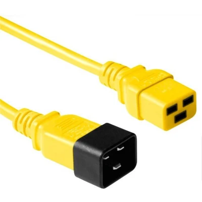 Afbeelding van ACT AK5103 230V Stroomkabel C19/C20 Geel 3 meter