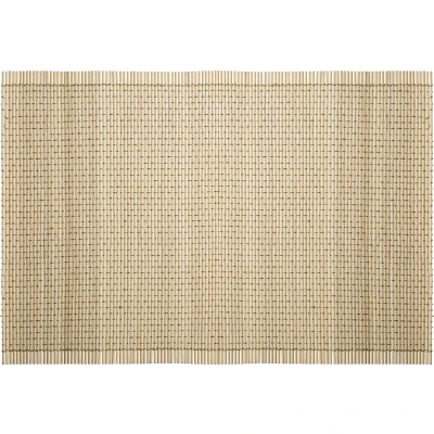 Afbeelding van Secret de gourmet Onderlegger bamboe set van 4 beige Placemat Tafelonderlegger 45 X 30 CM