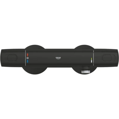 Afbeelding van GROHE QuickFix Precision Trend thermostatische douchemengkraan Waterbesparend Matte Black
