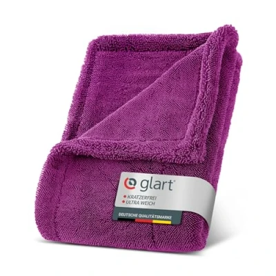 Afbeelding van Glart Twist auto XXL droogdoek 60 x 40 cm, extra absorberende microvezeldoek. Ideaal voor krasvrij drogen het polijsten van de en na reinigen velgen. Geschikt