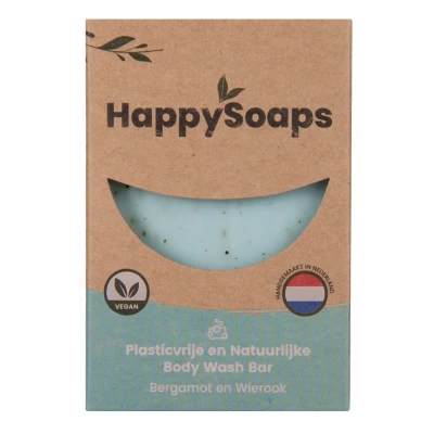 Afbeelding van HappySoaps Bergamot &amp; Wierook Body Wash Bar 100GR
