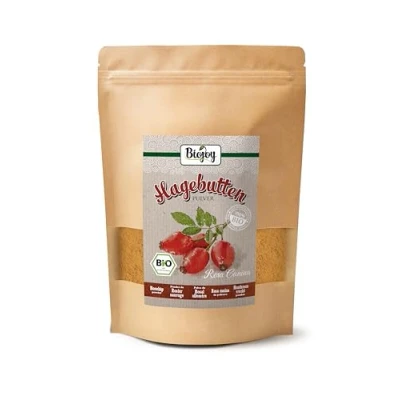 Afbeelding van Biojoy Biologisch rozenbottelpoeder (750 g), rozenbottelpoeder, zonder toevoegingen (Rosa Canina)