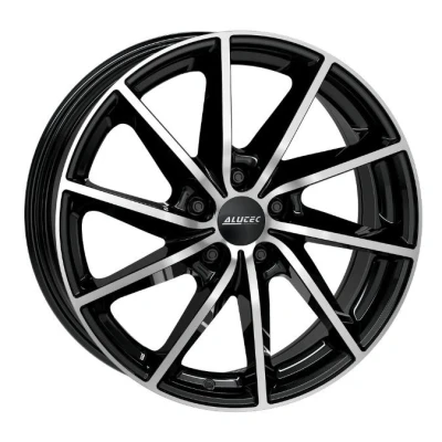 Afbeelding van ALUTEC 4 gat 16duim 108mm lichtmetalen Velg Singa schwarz front polier SIN60623P23 1
